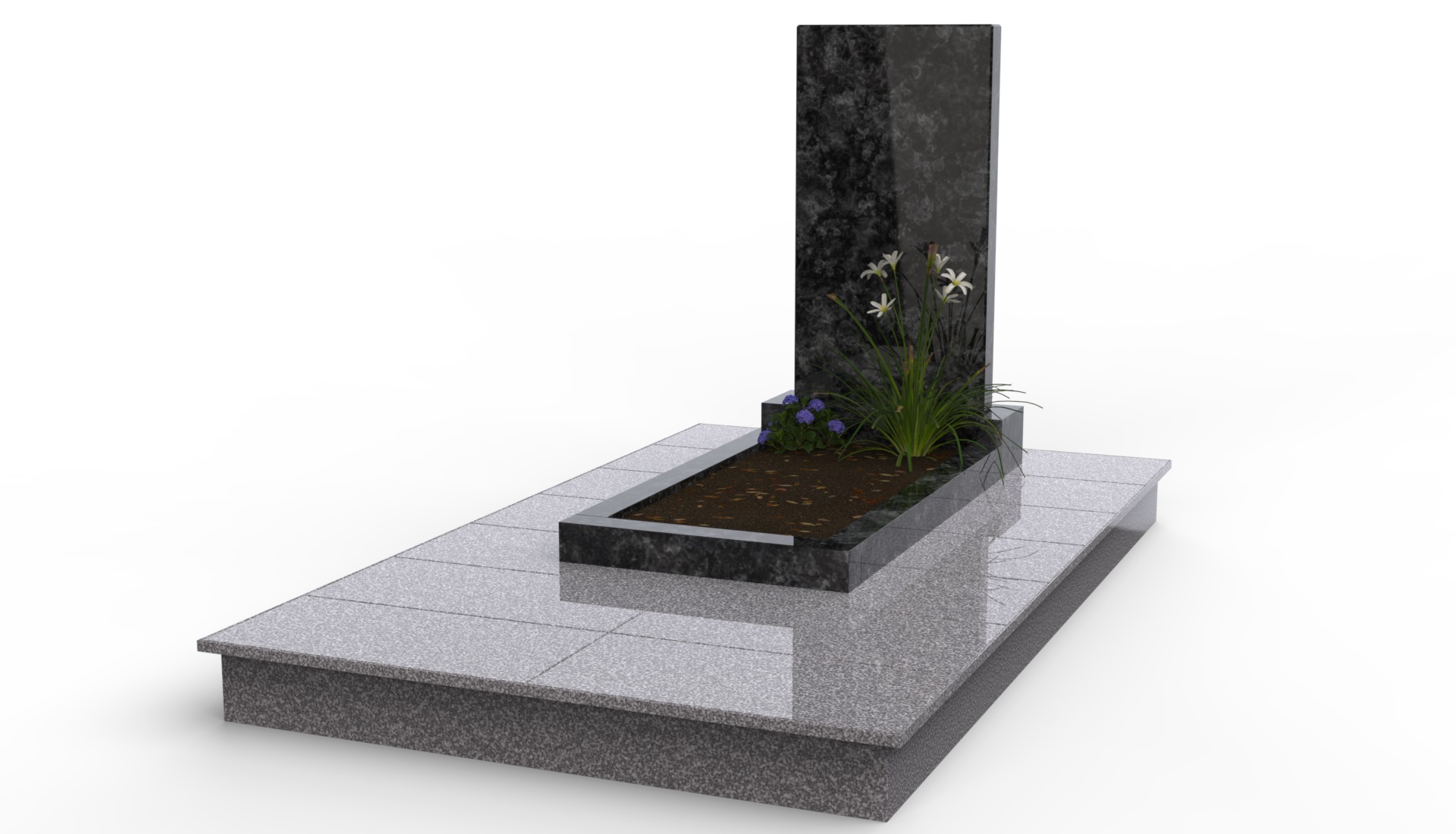 Типовой проект одноместного захоронения, размеры 1200х2100мм, РитуалСтрой Коломна