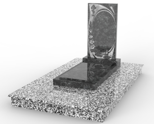 Типовой проект одноместного захоронения, размеры 1200х2100мм, РитуалСтрой Коломна