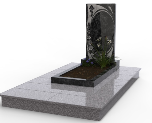 Типовой проект одноместного захоронения, размеры 1200х2100мм, РитуалСтрой Коломна