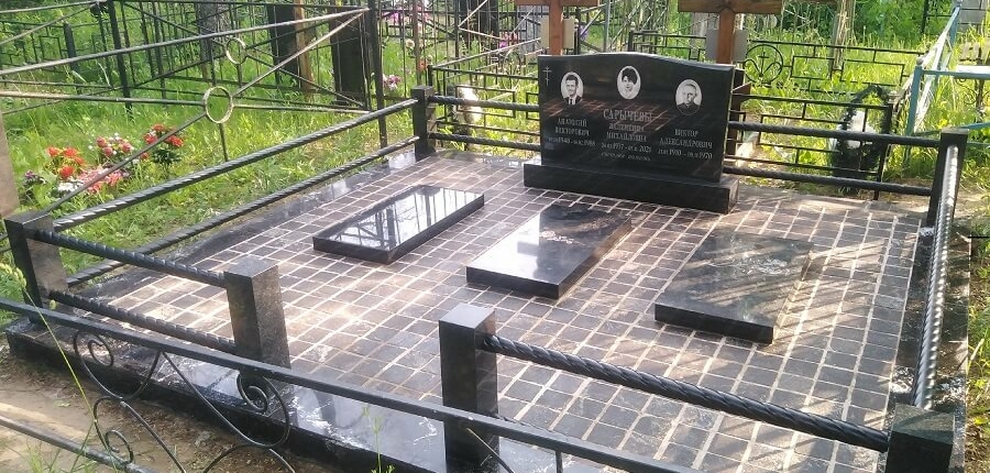Благоустройство семейно-родового захоронения по индивидуальному проекту от РитуалСтрой Коломна