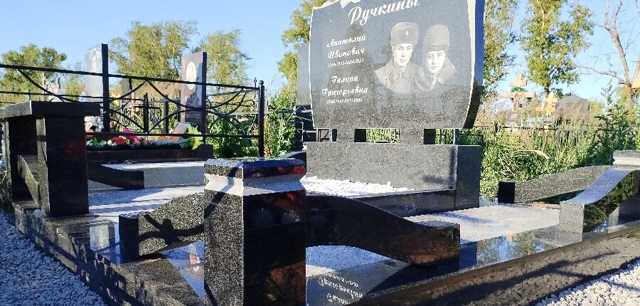 Благоустройство семейного захоронения по индивидуальному проекту РитуалСтрой Коломна