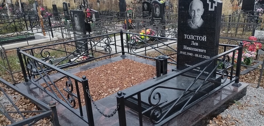 Благоустройство захоронения на одного человека по типовому проекту от РитуалСтрой Коломна