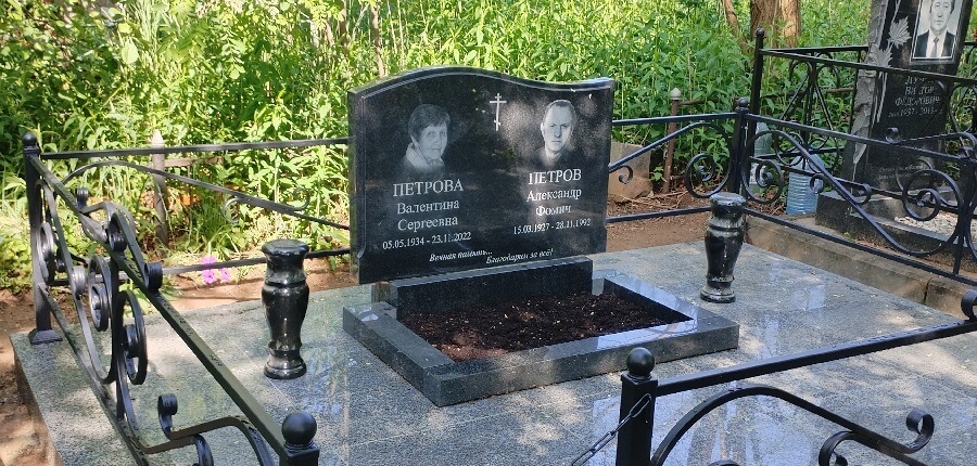 Благоустройство семейной могилы по индивидуальному проекту Новогородищенское кладбище РитуалСтрой Коломна